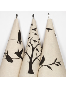 Набор полотенец 24С27-ШР Ласточки-касатки 3 льняные (45*60, 3 шт) / Белорусский лен