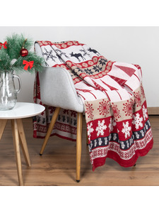 Плед 23С27-ШР Лапландия-3 льняной 115*170 / Белорусский лен