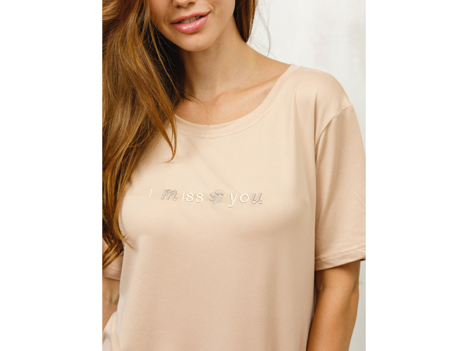 Пижама женская, футболка и капри 1621р/№559 / Дюма