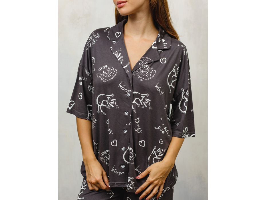 Пижама женская, рубашка и брюки 1660к/1560к / Дюма