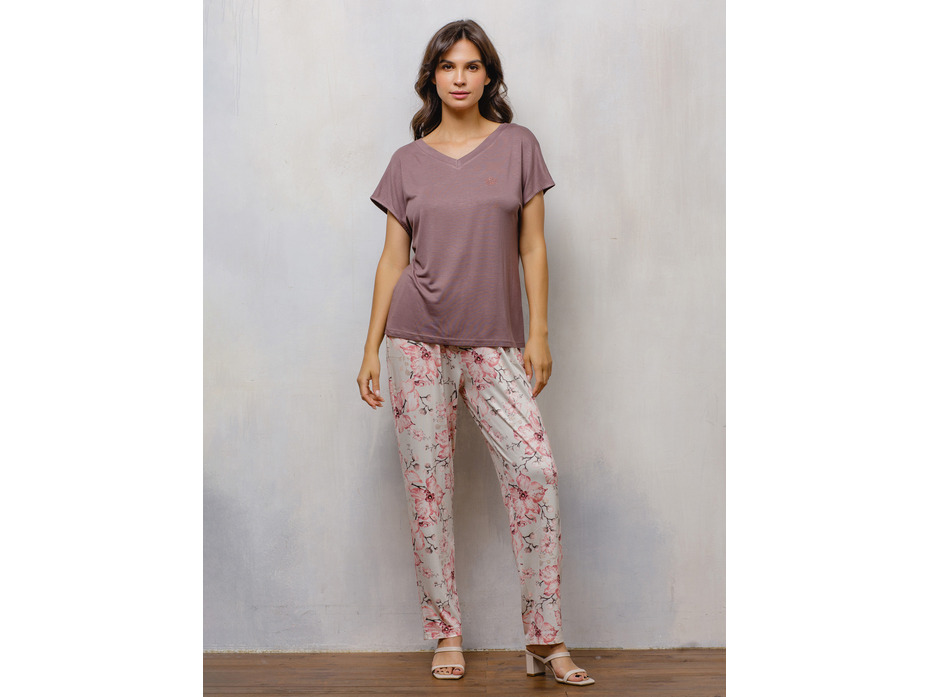 Пижама женская, футболка и брюки №634/№544 / Дюма