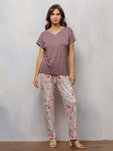 Пижама женская, футболка и брюки №634/№544 / Дюма