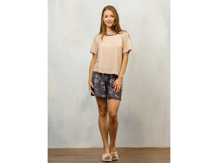 Костюм женский, футболка и шорты №614г/ 1558 / Дюма