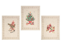 Набор полотенец 20С189-ШР Новогодний натюрморт-3 льняные (45*60, 3 шт) / Белорусский лен Набор полотенец 20С189-ШР Новогодний натюрморт-3 льняные (45*60, 3 шт) / Белорусский лен