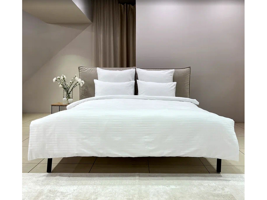 Простыня сатин страйп (IS) 1 см 240*260 / Tia