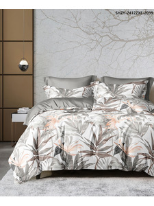 Постельное белье 2622 Цветы сатин 1,5 сп / Спать Пора