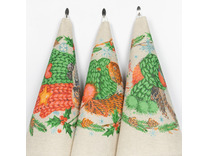 Набор полотенец 24С112-ШР Морозуля-3 льняные (45*60, 3 шт) / Белорусский лен