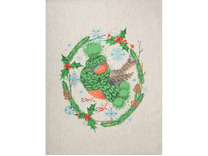 Набор полотенец 24С112-ШР Морозуля-3 льняные (45*60, 3 шт) / Белорусский лен