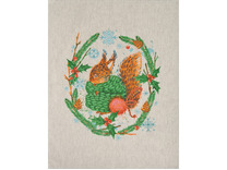 Набор полотенец 24С112-ШР Морозуля-3 льняные (45*60, 3 шт) / Белорусский лен