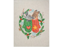 Набор полотенец 24С112-ШР Морозуля-3 льняные (45*60, 3 шт) / Белорусский лен