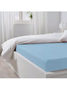 Простыня на резинке 10-15 Голубая ель трикотажная 200*200 / Tia