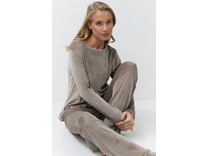 Пижама женская, лонгслив и брюки Capucino set soft / Aruelle