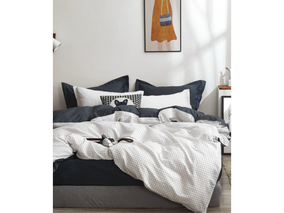 Постельное белье 146 Геометрия сатин Евро сп / Спать Пора