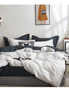 Постельное белье 146 Геометрия сатин Евро сп / Спать Пора