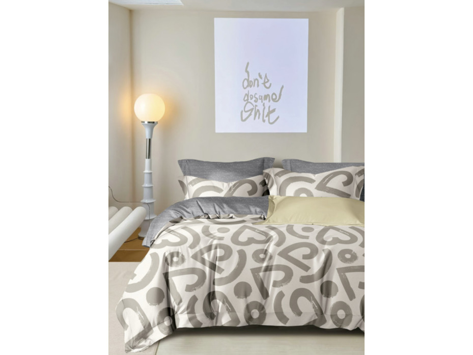 Постельное белье 137 Геометрия сатин Евро сп / Спать Пора