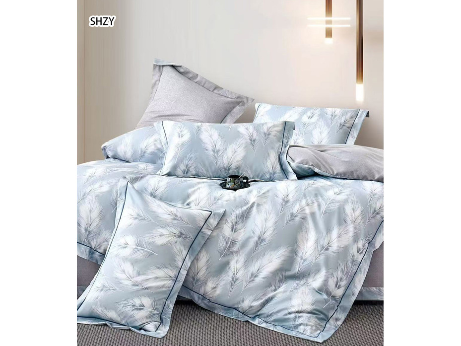 Постельное белье 2631 Перья сатин 2 сп / Спать Пора