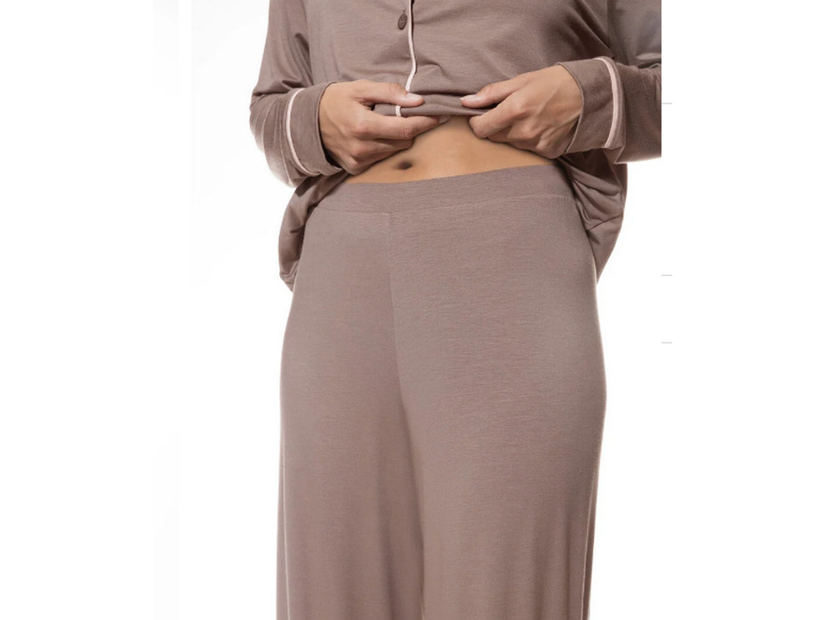Пижама женская, рубашка и брюки 1240057 Pure chic Milkn coffe / Mey