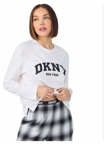 Пижама женская, лонгслив и брюки YI80064 (005) Channel The Flannel / DKNY