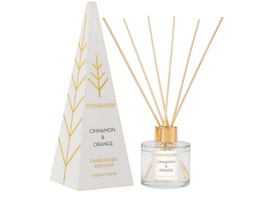 Корица и апельсин 70587, Аромадиффузор с палочками, 100 мл / StoneGlow