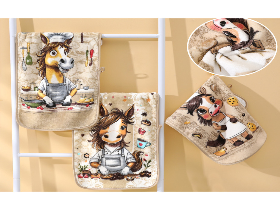 Полотенце 2802274 Символ года Лошадь-повар микрофибра 25*50 / 7-я Полотенце 2802274 Символ года Лошадь-повар микрофибра 25*50 / 7-я