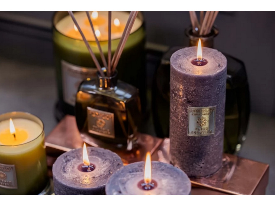 Водяной цветок 70955, Свеча широкая / StoneGlow