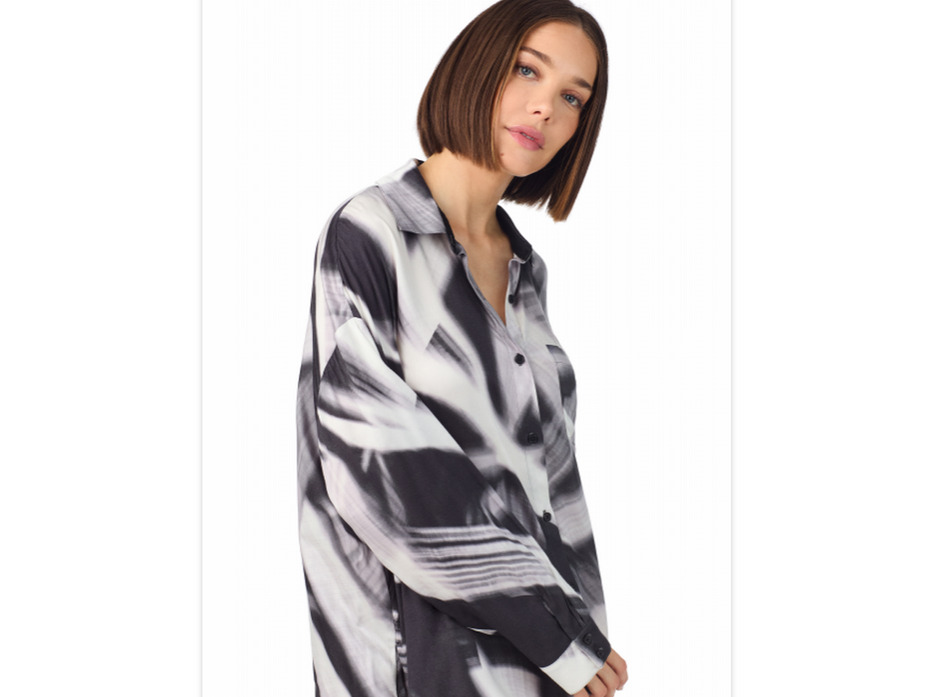 Халат-рубашка женский YI30070 (003) Dreamy Night & City Lights / DKNY