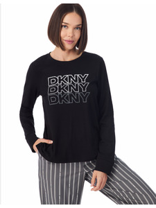 Пижама женская, лонгслив и брюки YI80060 (061) Whtn YouRe On The (Lo)Go / DKNY