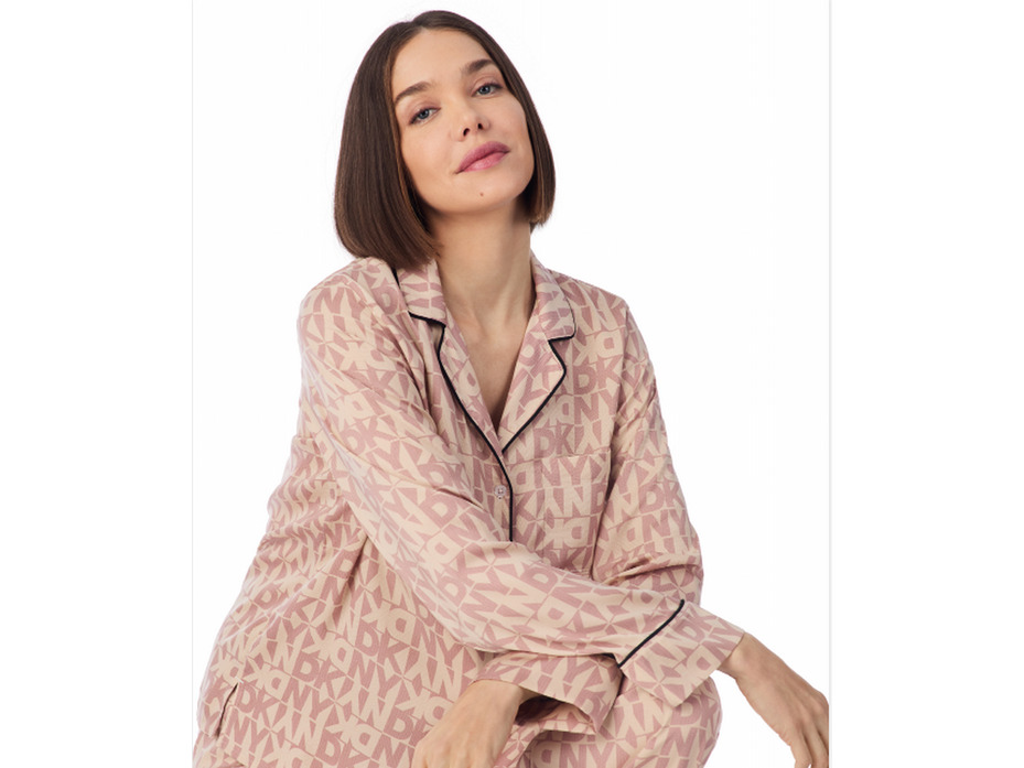 Пижама женская, рубашка и брюки YI80061 (751) Autumn Spice / DKNY