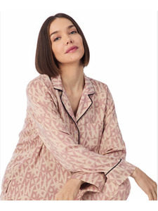 Пижама женская, рубашка и брюки YI80061 (751) Autumn Spice / DKNY