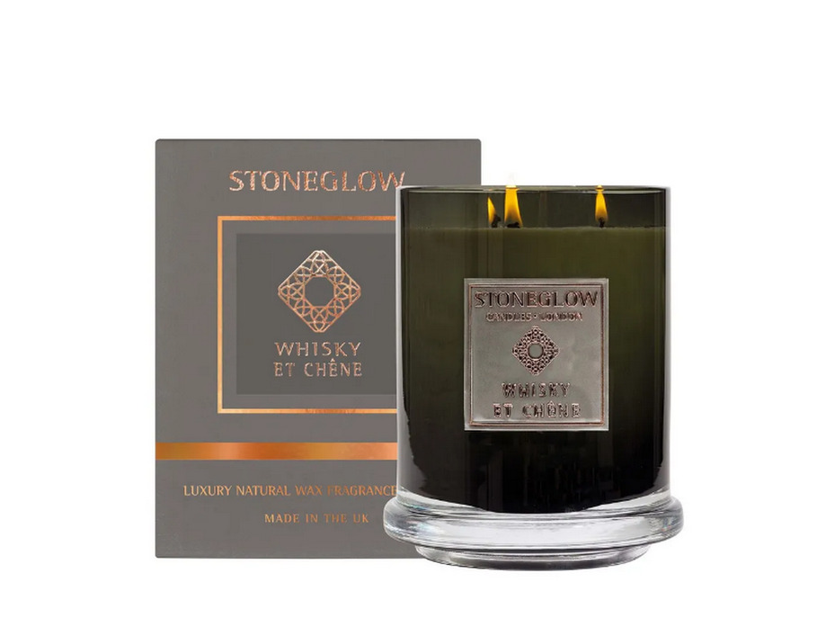 Виски и дуб 70426, Свеча в стеклянном стакане / StoneGlow