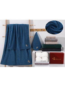 Набор полотенец 1543505 Символ года Лошадь махровое (35*75, 50*90, 70*140) / 7-я