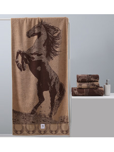Полотенце 68045552 Символ года Лошадь махровое 35*75 / 7-я