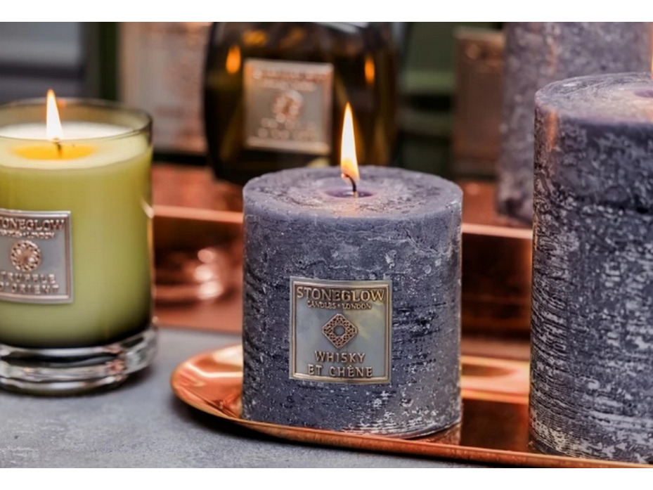 Виски и дуб 70956, Свеча широкая / StoneGlow