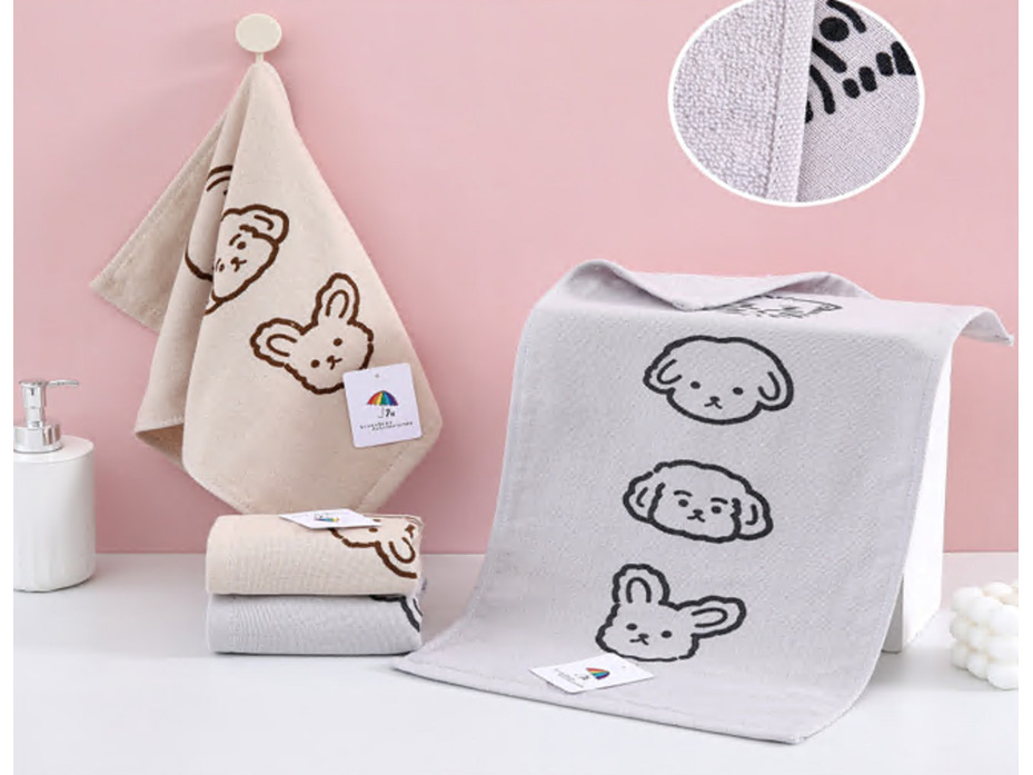 Полотенце 1502372 Зверята махровое 25*50 / 7-я