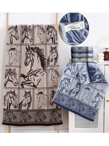 Полотенце 2204661 Символ года Лошадь хлопковое 35*75 / 7-я