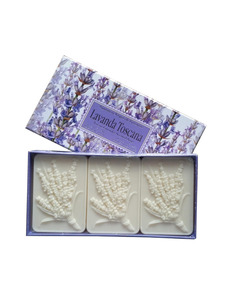 Мыло Lavander с ароматом лаванды, 125 гр (3 шт) / Saponificio Artigianale Fiorentino