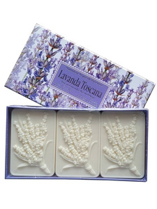 Мыло S 410 Lavander с ароматом лаванды, 125 гр (3 шт) / Saponificio Artigianale Fiorentino