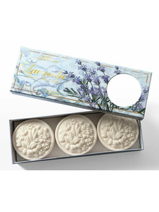 Мыло WA 61 Lavander с ароматом лаванды, 125 гр (3 шт) / Saponificio Artigianale Fiorentino