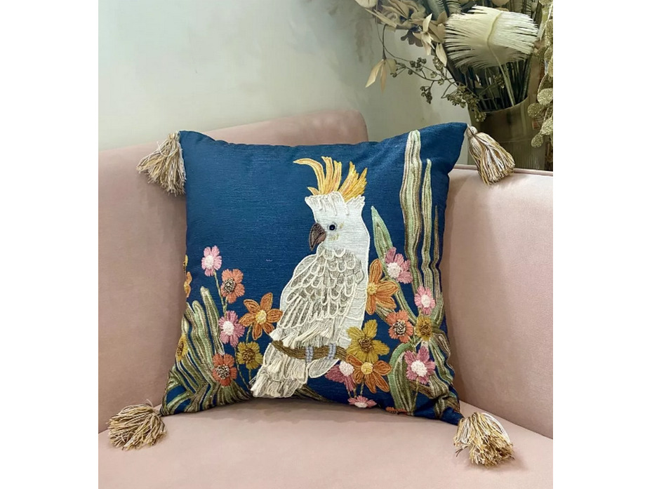 Наволочка декоративная White Cckatoo полиэстер 45*45 / Arya