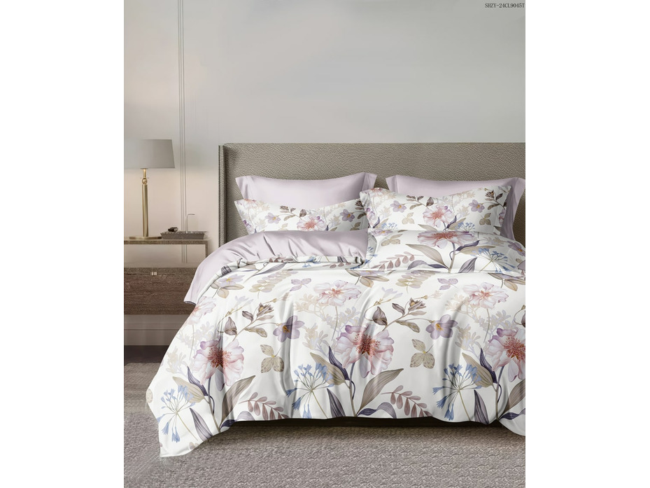 Постельное белье 6878 Цветы поплин 1,5 сп / Спать Пора