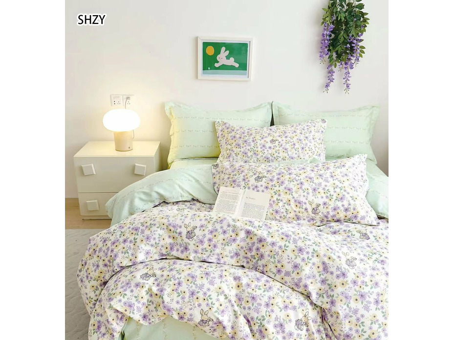 Постельное белье 6862 Цветы поплин 1,5 сп / Спать Пора