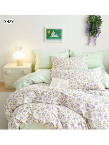 Постельное белье 6862 Цветы поплин 1,5 сп / Спать Пора