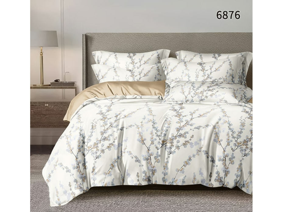 Постельное белье 6876 Цветы поплин 1,5 сп / Спать Пора