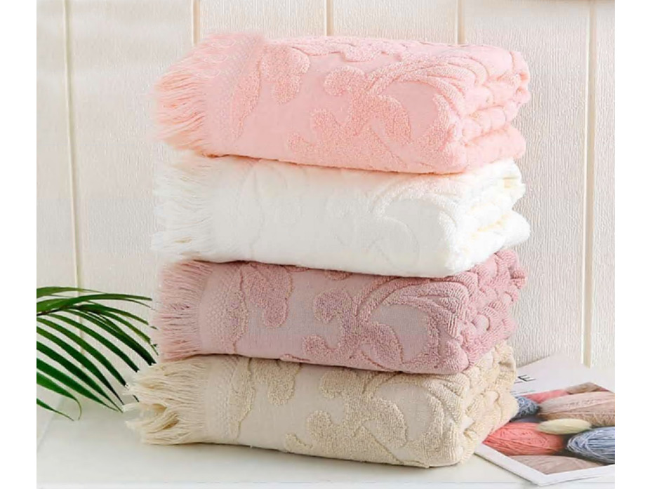 Полотенце 220559 Узор махровое 50*90 / 7-я