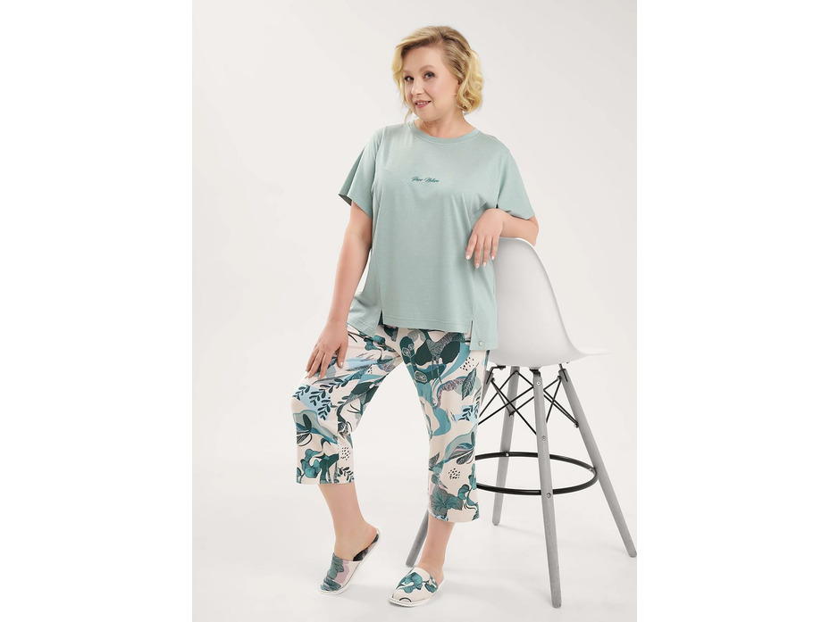 Пижама женская, футболка и капри LP-1196/1 / Clever