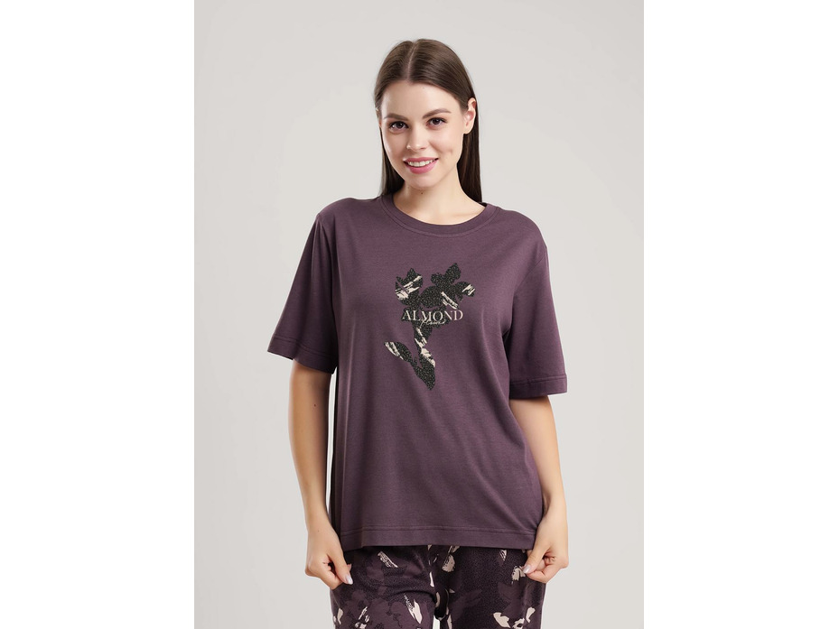 Пижама женская, футболка и капри LP15-1181/1 / Clever