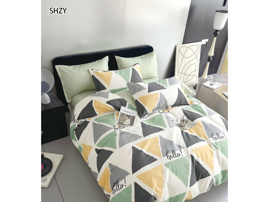 Постельное белье 6930 Геометрия поплин 1,5 сп / Спать Пора