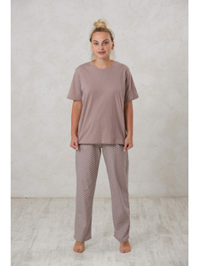 Пижама женская, футболка и брюки 22-216 / Mara