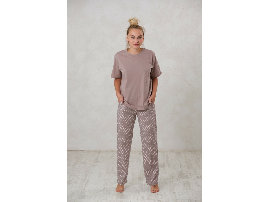 Пижама женская, футболка и брюки 22-216 / Mara