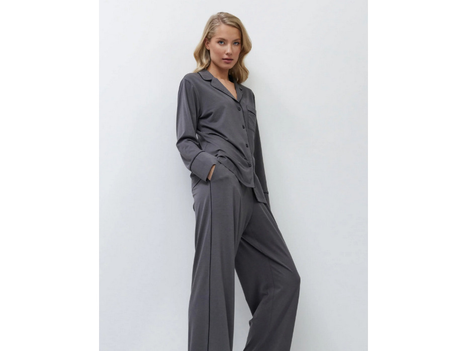 Пижама женская, рубашка и брюки Cadance grey / Aruelle Пижама женская, рубашка и брюки Cadance grey / Aruelle